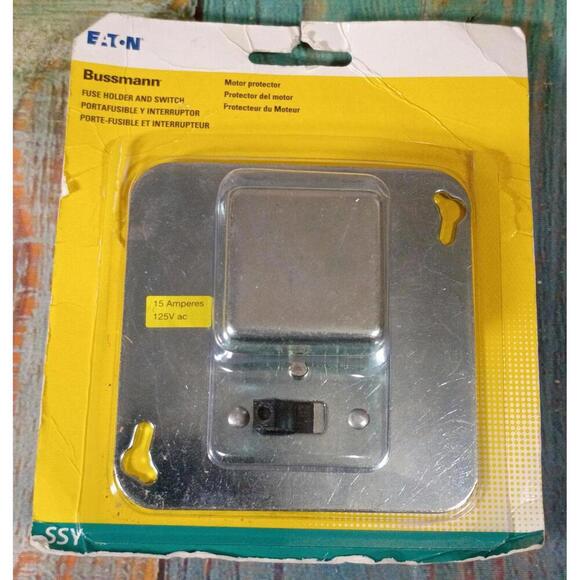 Other - Eaton Bussmann Motor Protector Fuse Holder and Switch 15 Amperes 125V AC